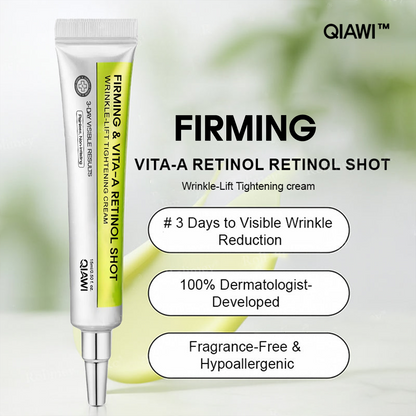 🧠👨‍⚕️Made and shipped from the USA 💫QIAWI® Skin Tightening & Vita-A Retinol Retinol shot Anti-Wrinkle Firming Tightening cream - Last Day Promotion 70% OFF