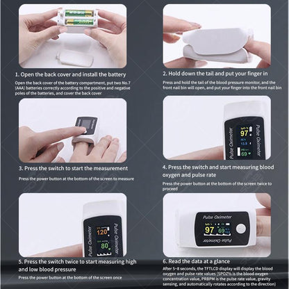 2-in-1 Bluetooth Blood Oxygen & Blood Pressure Monitor – Finger Pulse Oximeter, Real-Time SpO₂/PR/BP Tracking, Sleep Monitoring, Alerts & Alarms