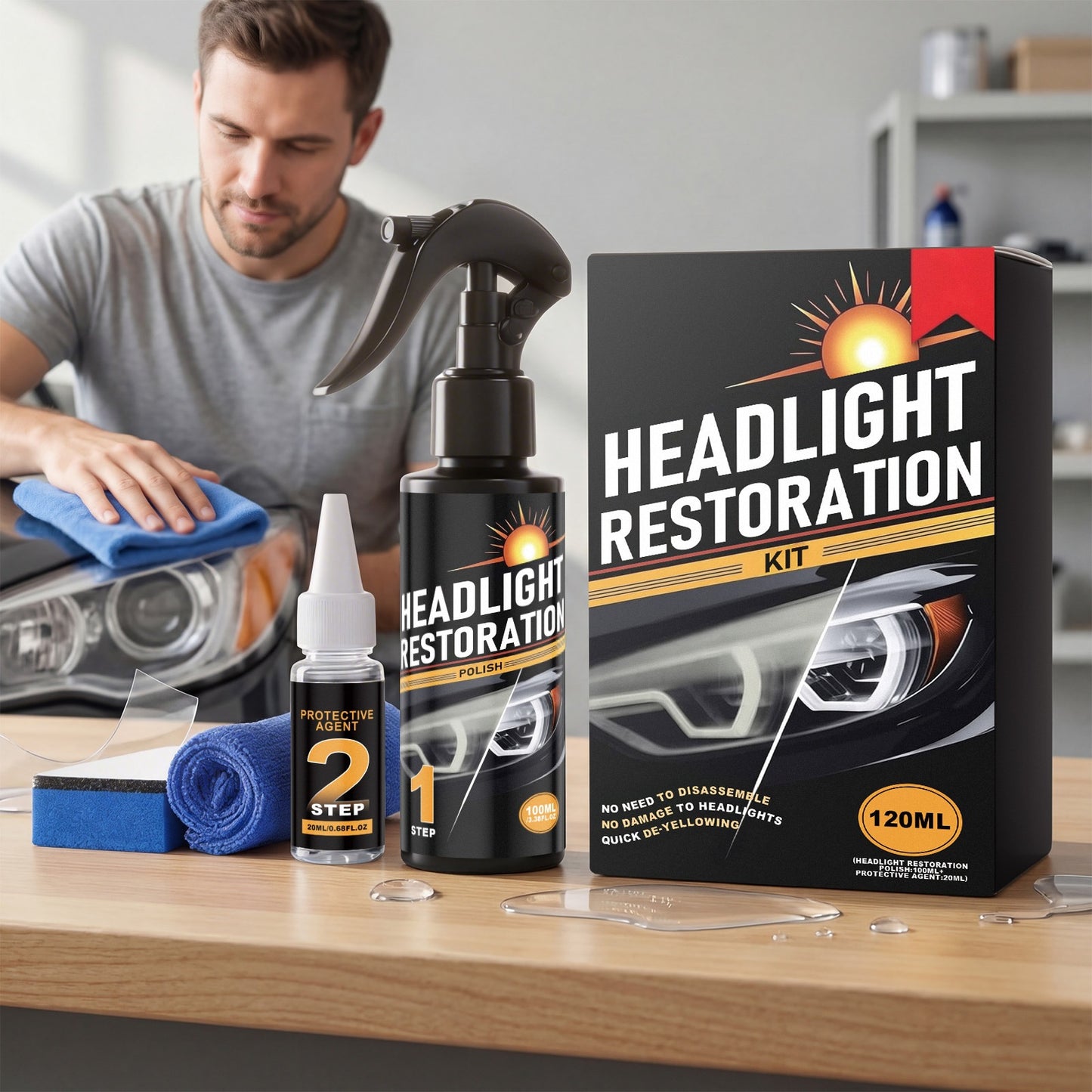 OGAS™ Gen II – 2026 Tech Revolution: Crystal-Clear Headlights Instantly, Say Goodbye to Yellowing & Scratches!